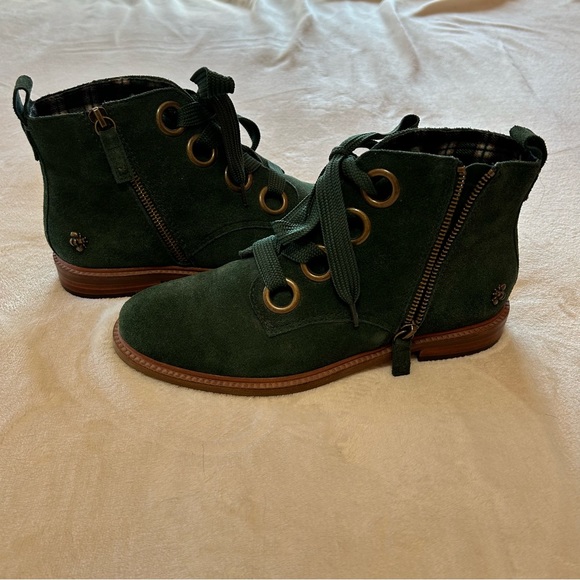Kelsi Dagger Green Suede Boots 6.5 - Picture 7 of 7